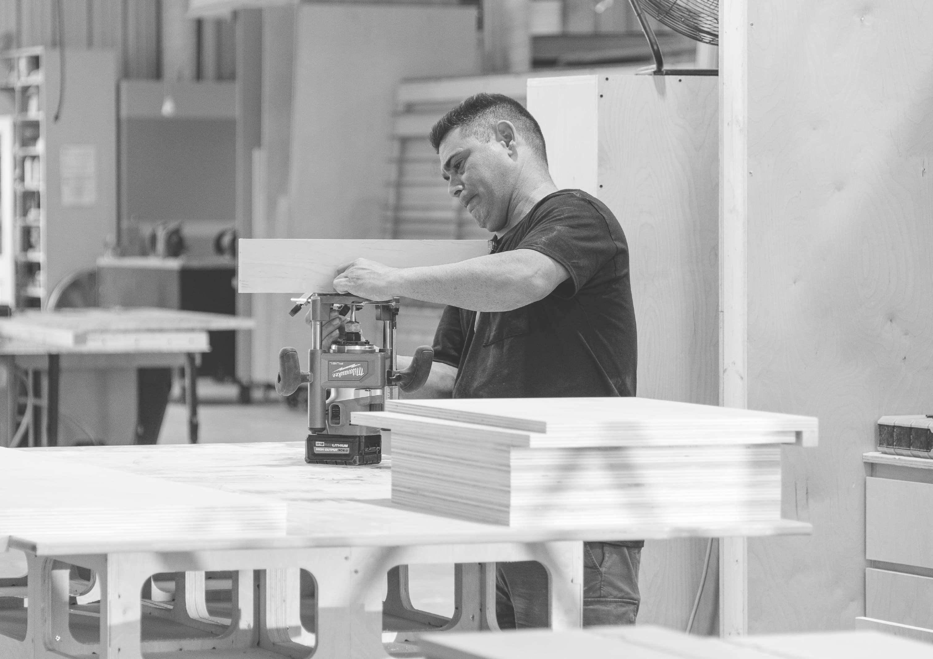 Kerf team — studio moment